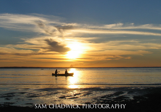 Canoeing off Fraser Island