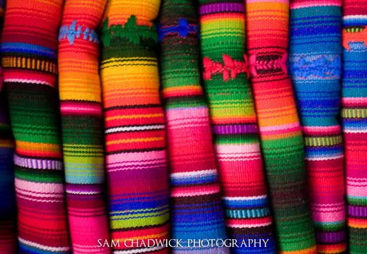 Coloured blankets of Guatemala