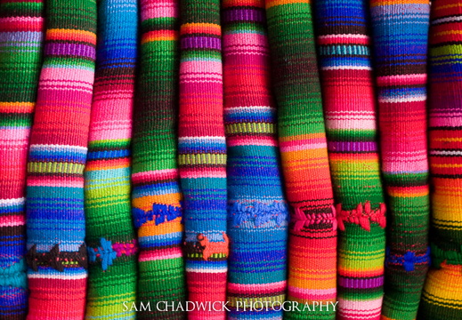 Coloured blankets of Guatemala