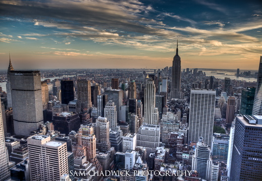 Sunset over Manhattan