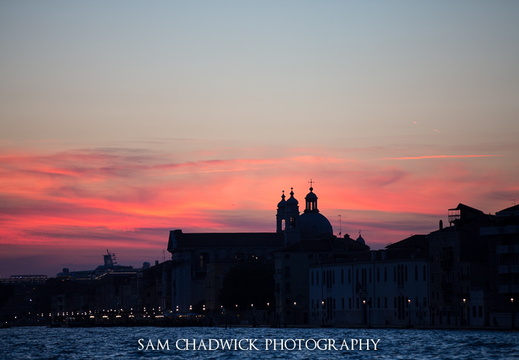 Sunset over Venice