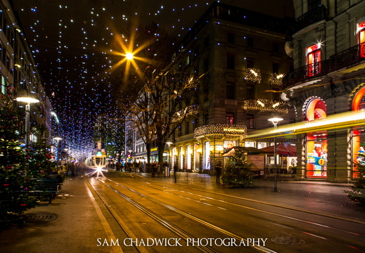 Bahnhofstrasse at Christmas