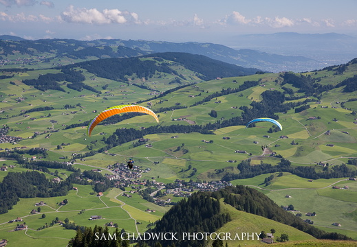 Parasailing over Appenzell