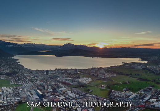 Sunset over Zug